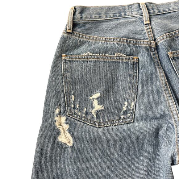 AGOLDE 90s Mid Rise Loose Fit Jeans Fall Out Distressed - Picture 4 of 12